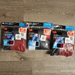 (3) NEW Men’s Small Hanes Stretch Tagless Boxer Briefs Assorted Colors - 6 PAIRS